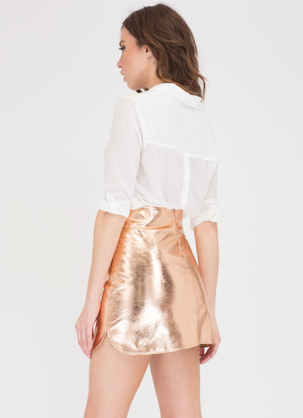 Shining Beacon Metallic Skirt