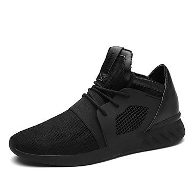 Men's Shoes Athletic Fabric Fashion Sneakers Black