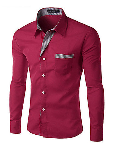 10 Colors High Quality Men's Slim Fit