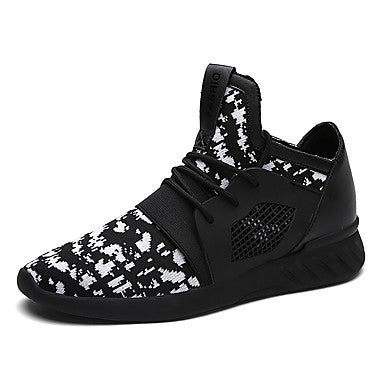 Men's Shoes Athletic Fabric Fashion Sneakers Black